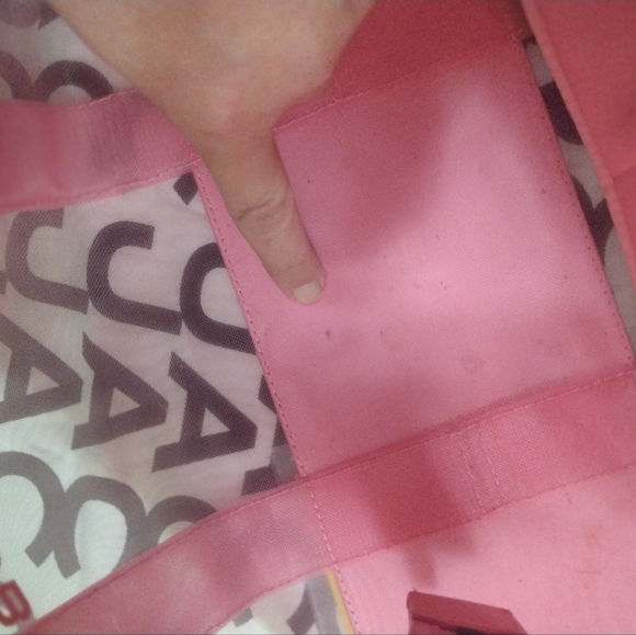 Marc Jacobs Tote Bag Pink Tote Bag In Very E.U.C With Dustbag Medium Size - Picture 12 of 16